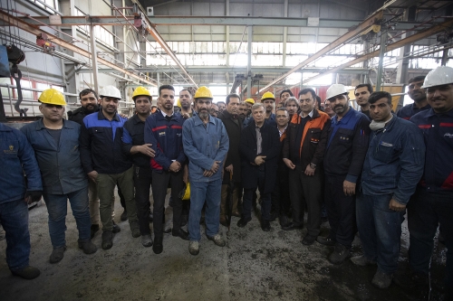 گزارش تصویری بازدید عباس ایروانی از شرکت پایاذوب و پویانوین قطعه جی 8