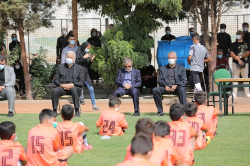 حضور عباس ایروانی در آکادمی فوتبال مهر عظام اسلام‌شهر 9