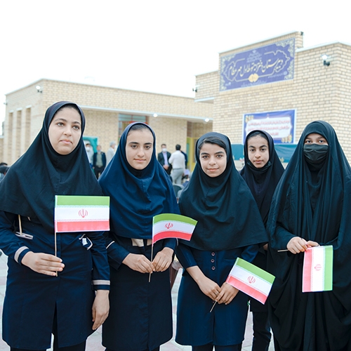 افتتاح مدرسه مهر عظام در استان خوزستان