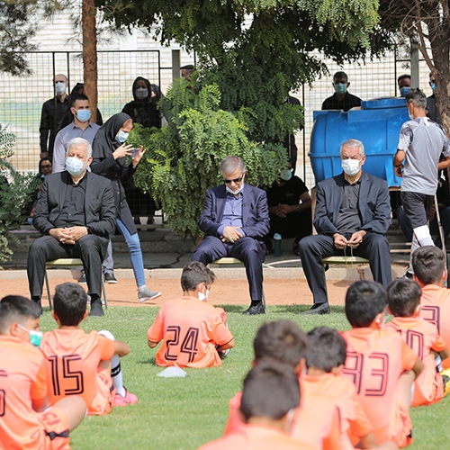 حضور عباس ایروانی در آکادمی فوتبال مهر عظام اسلام‌شهر - شهریور 1401