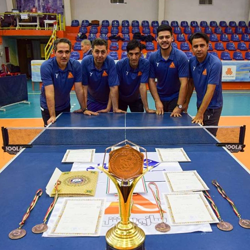 حضور سازه پویش در مسابقات دسته برتر تنیس روی میز