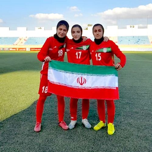 درخشش دختران مهر عظام در تیم ملی فوتبال نوجوانان
