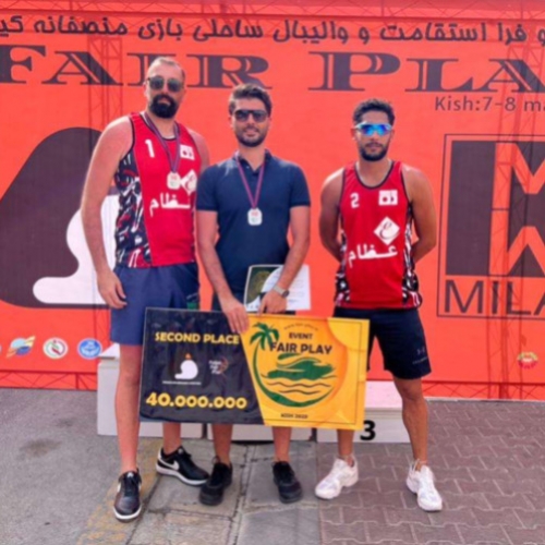 کسب مقام دوم پیستون تبریز در مسابقات والیبال ساحلی 