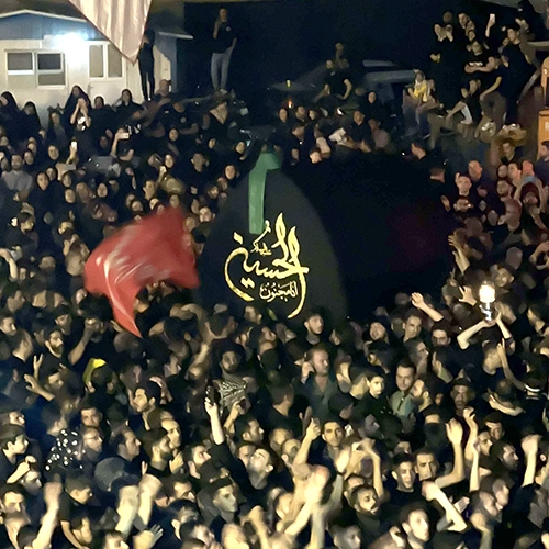 حضور مهمانان سرای‌ عامری‌ها در مراسم نخل‌گردانی کاشان