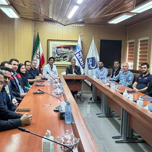 جلسه کمیته فنی HSE شرکت فرآوری و ساخت با حضور رئیس بازرسی اداره کار استان گیلان