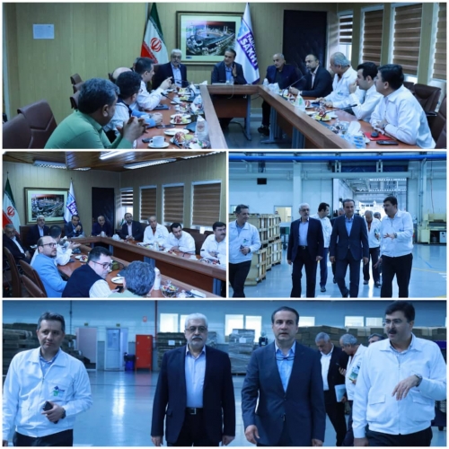 بازدید مسئولان استانی از شرکت فرآوری و ساخت قطعات خودرو با محوریت بررسی ناترازی انرژی در صنعت