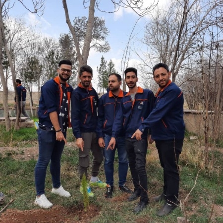 برگزاری آیین درختکاری توسط پرسنل سازه سیم
