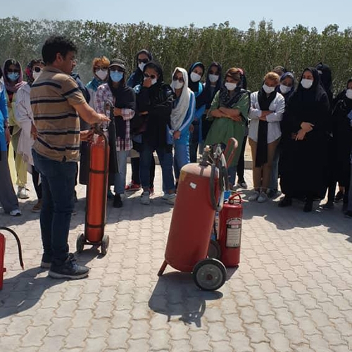 برگزاری دوره آموزشی اطفاء حریق در تم‌پارک آبی اوشن 