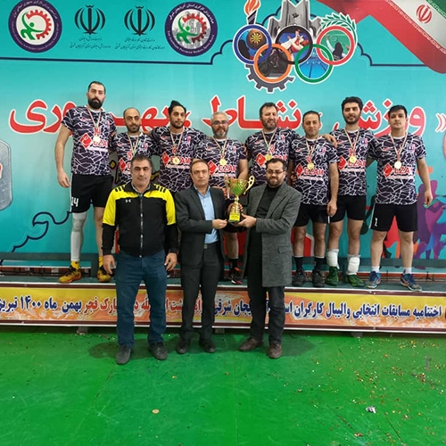 راهیابی تیم والیبال کارخانه تولیدی پیستون ایران به لیگ کشوری کارگران