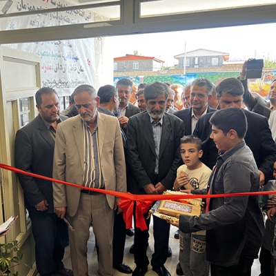 افتتاح دبستان مهر عظام در روستای تفک شهرستان بویین‌زهرا